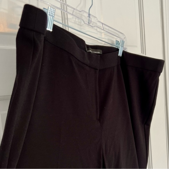 Amanda + Chelsea | Black Ponte Straight-Leg Ankle Pants, Size 20W - EUC - Picture 3 of 8